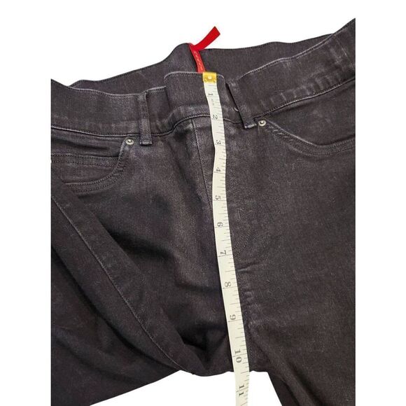 Spanx jeggings size medium petite black stretch tapered with back pockets - Picture 5 of 10